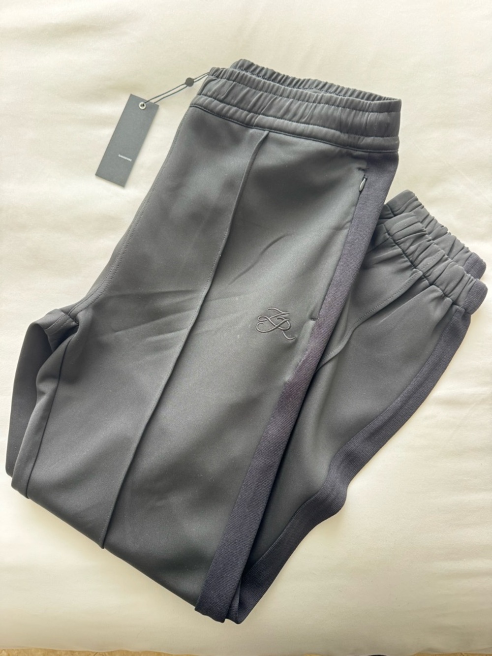 Zanerobe Black Elastic Waist Track Pants NWT - Picture 3 of 3